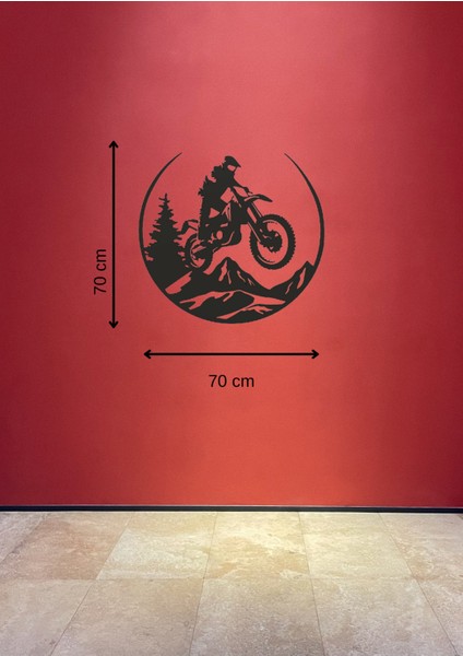 Enduro Dağ Motosiklet Figürlü Metal Duvar Tablosu fiyatları