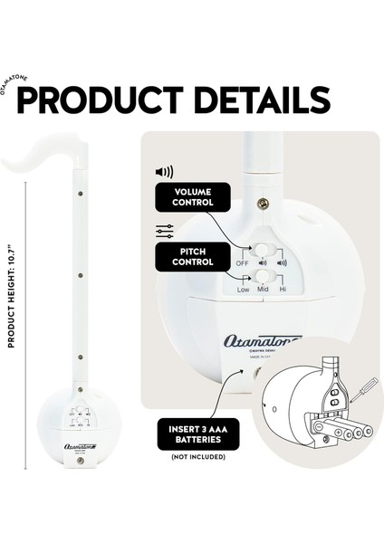 Regular White – Orijinal Japon Tasarımı Elektronik Müzik Oyuncağı fırsatları