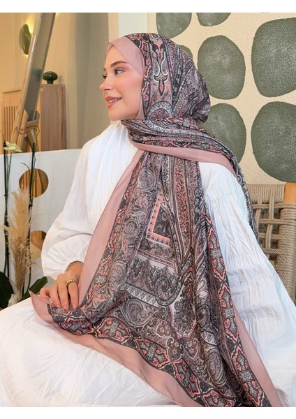 Retro Desen Pamuk Şal Sütlü Kahve Ps9 fırsatları