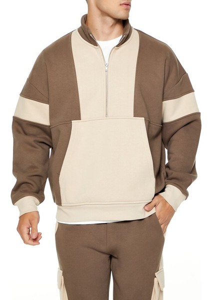 Yarım Yaka Sweatshirt