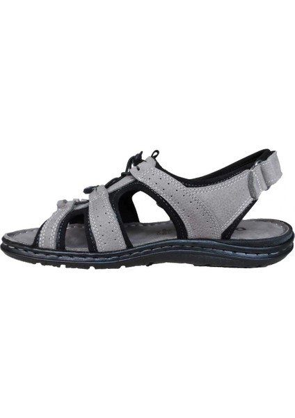 Erkek Deri Sandalet 024-0044 - Gri fiyatları