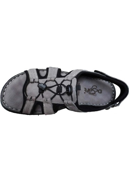 Erkek Deri Sandalet 024-0044 - Gri fırsatları