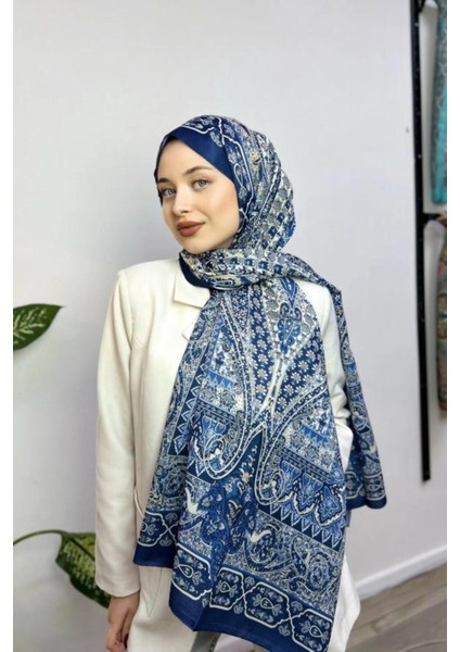 Retro Desenli Pamuk Soft Şal PS81 modelleri