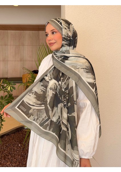Desenli Pamuk Soft Şal Ilham Serisi Haki Yeşil PS64 fiyatları