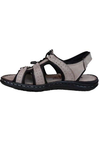 Erkek Deri Sandalet 024-0044 - Kum fiyatları