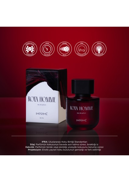 Roya Homme Edp Erkek Parfüm 50ML | Kırmızı Biber, Lavanta, Kaledonya Sandal Ağacı, Amber fırsatları