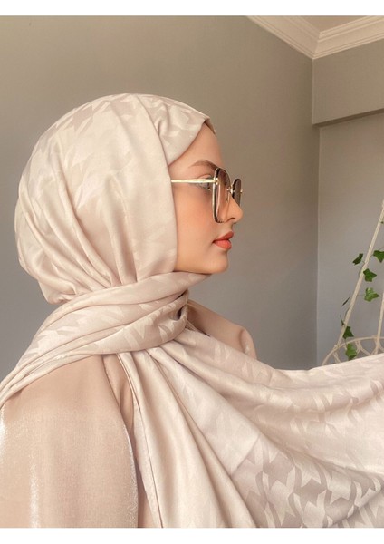 Kazayağı Desen Bej Ipeksijakar Şal