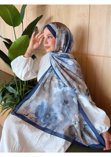 Desenli Pamuk Soft Şal Mena Serisi Lacivert Vizon PS66 fırsatları