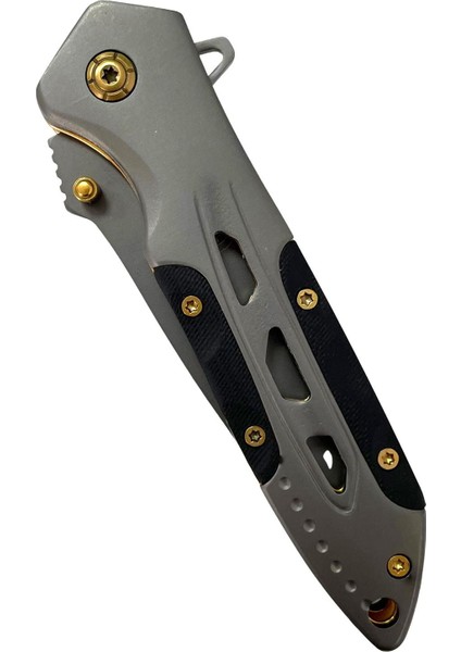 Swat Yarı Otomatik Altın Detaylı Kemer Klipsli Outdoor Çakı fiyatları