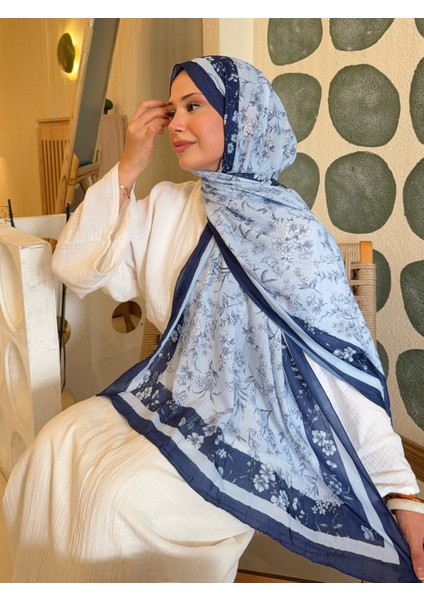 Desenli Bambu Kraş Şal Tok Duran Kadın Şal Lacivert Bebek Mavi fiyatları