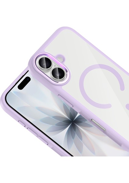 iPhone 17 Kılıf M-Safe Şarj Özellikli Metal Kamera Çerçeveli Zore Tiko Kapak + Hayalet Ekran Koruyucu modelleri