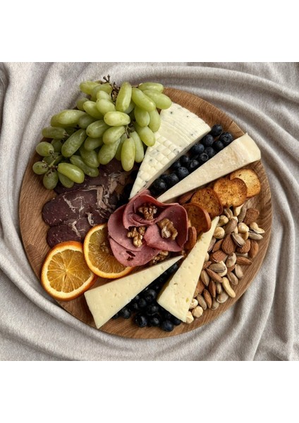 Masif Meşe Servis Tepsisi Yuvarlak ÇAP:30CM fiyatları