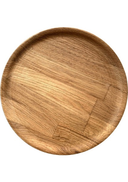 Masif Meşe Servis Tepsisi Yuvarlak ÇAP:30CM