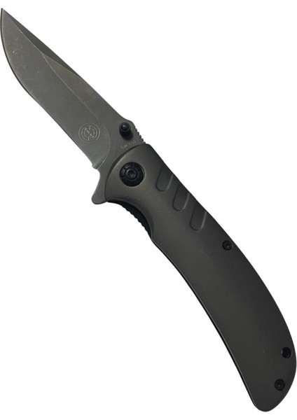 Swat Yarı Otomatik Kemer Klipsli Gri Outdoor Çakı