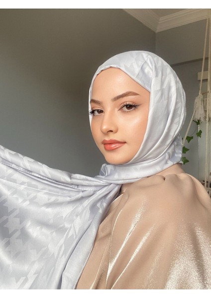 Kazayağı Desen Gümüş Ipeksijakar Şal modelleri