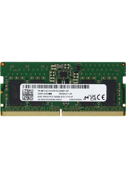 MTC4C10163S1SC56BD1 8GB DDR5 5600 MHz Notebook RAM - OEM