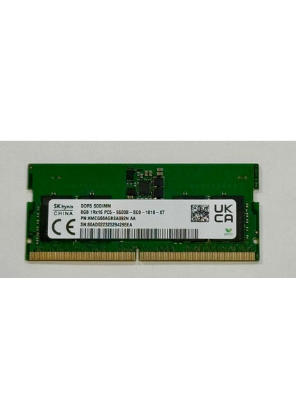 HMCG66AGBSA092N 8GB DDR5 5600 MHz Notebook RAM - OEM