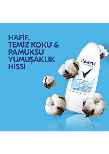 Kadın Roll On Deodorant Cotton Dry 50 ml x 2 indirimleri