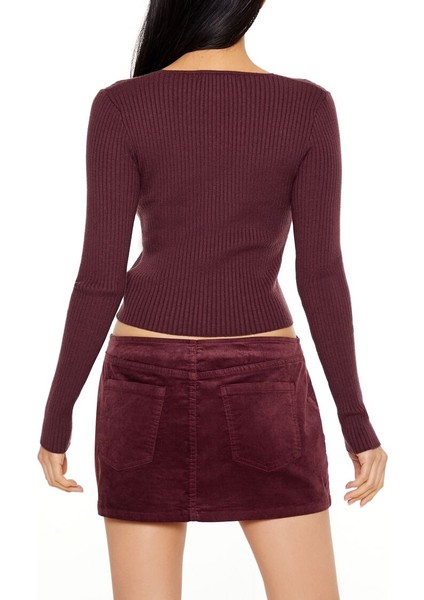 Crop Düğmeli Hırka modelleri