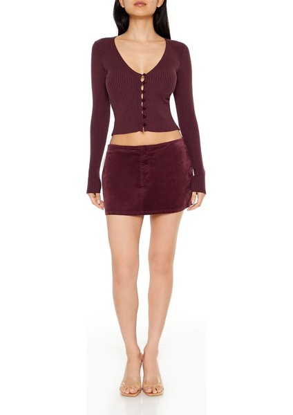 Crop Düğmeli Hırka fırsatları