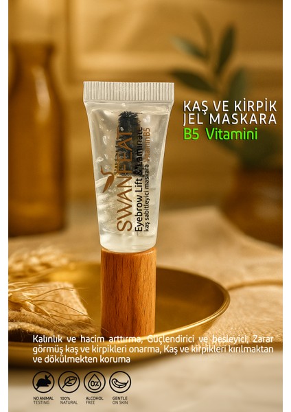 Kaş Ve Kirpik Jel Maskara B5 Vitaminli Sabitleyici, Şekillendirici Ve Besleyici 10ml