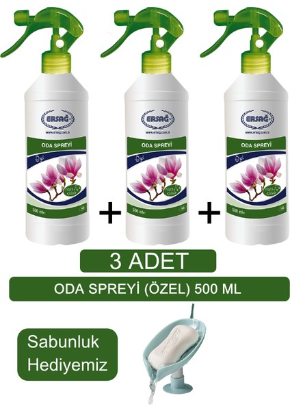 Oda Spreyi ( 3 Adet x Özel) 500 ml - Sabunluk Hediyemiz 149-126