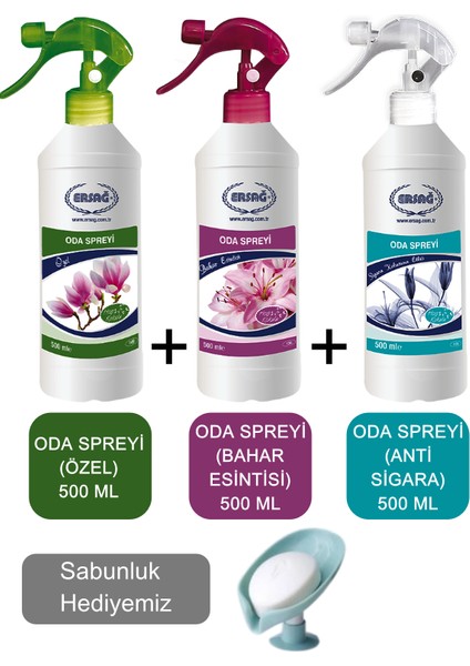 Oda Parfümü (Özel,anti Sigara ve Bahar Esintisi) 500 ml - Sabunluk Hediyemiz 13569-11