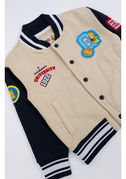 Çocuk Baskılı Kolej Ceketi Lacivert HRBTXT414 fiyatları