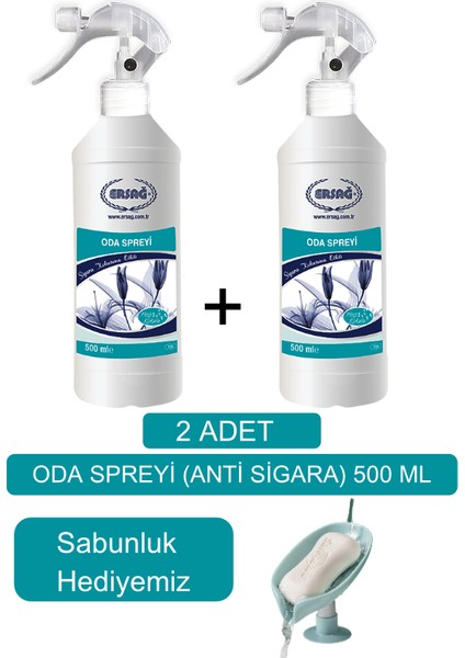Oda Spreyi ( 2 Adet x Anti Sigara ) 500 ml - Sabunluk Hediyemiz 135-05