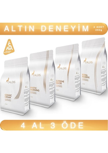 Vangard™ 4'lü Paket 250 gr Espresso Çekirdek Kahve