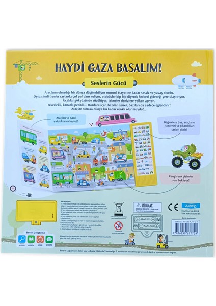 Seslerin Gücü: Haydi Gaza Basalım! - Araçlar Hakkında İlginç Bilgiler (Dev Boyut Sesli Kitap + 50'den Fazla Araç Sesi) modelleri
