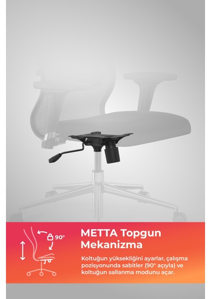 Sit 10 Ofis Koltuğu | Ayarlanabilir Kolçaklı, Fileli Ayarlanabilir, Siyah, Bilgisayar Sandalyesi -13E.D.1.2A2 modelleri