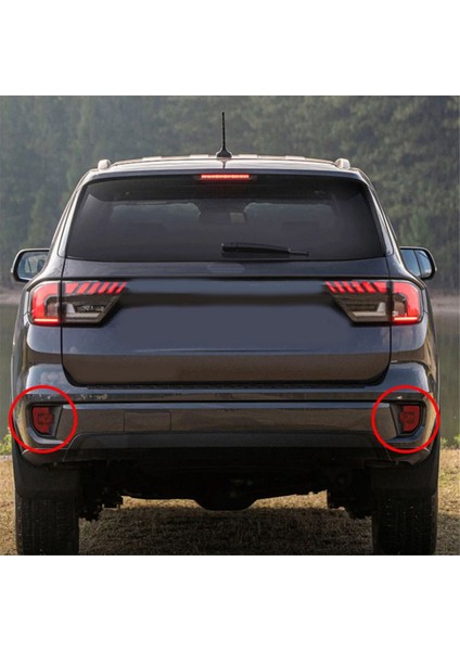 Araba Arka Sis Lambası Kapağı Kuyruk Sis Lambası Trim Stil Tarzı Işık Çerçevesi Ford Everest 2022 2023 2024 (Yurt Dışından) fırsatları