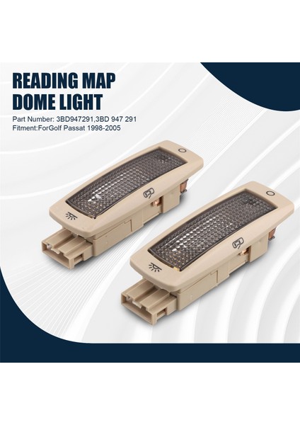 2pcs Arka Okuma Haritası Vw Golf Passat Için Işık Tavan Lambası 1998-2005 Beetle Bora 3BD947291 (Yurt Dışından) indirimleri