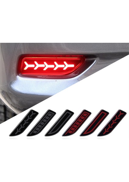 Araba Arka Tampon Reflektörü Işık Sıralı Dönüş Sinyal Toyota Corolla Için Sürüş Lambası 2011-2013 Lexus CT200H D (Yurt Dışından)