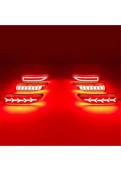 Araba Arka Tampon Reflektörü Işık Sıralı Dönüş Sinyal Toyota Corolla Için Sürüş Lambası 2011-2013 Lexus CT200H D (Yurt Dışından) fiyatları