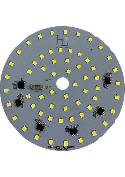 220 Volt 50 Watt Smd 2835 Ledli Hazır Projektör Ledi Beyaz Yuvarlak Pcb Avize Ledi fiyatları