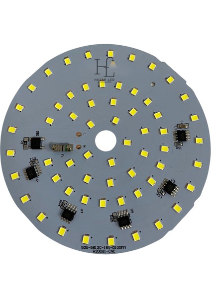 220 Volt 50 Watt Smd 2835 Ledli Hazır Projektör Ledi Beyaz Yuvarlak Pcb Avize Ledi modelleri
