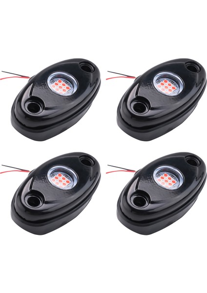 4 Kapsül LED Kaya Işıkları Kiti Su Geçirmez Raptor Atv Raptor Offroad Tekne-Kırmızı (Yurt Dışından) fiyatları