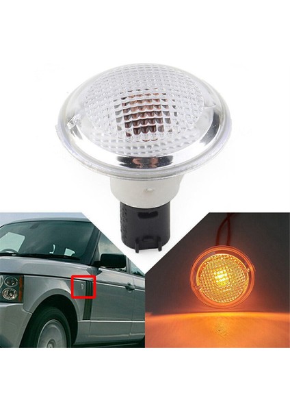 1paır Araç Yan Çalıştırma Marter Lamba Lıte Beyaz Yuvarlak Land Rover Range Rover L322 2003-2012 XGB500020 (Yurt Dışından)