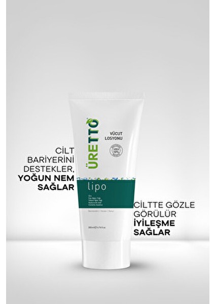 Lipo Vücut Losyonu 200 ml Cilt İçin Derinlemesine Nemlendirici ve Yenileyici