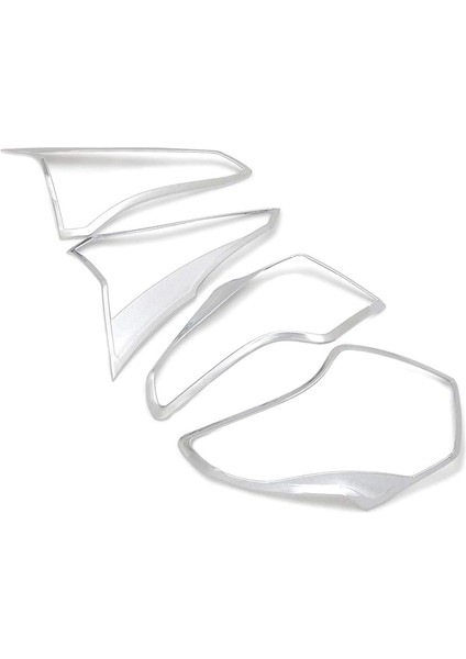 Abs Krom Arka Tail Işıkları Toyota Rav4 Rav4 Rav-4 Xle Le 2018 2016 2016 Dış Aksesuarlar 4 Pcs/set (Yurt Dışından)