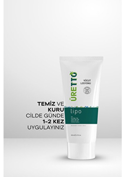 Lipo Vücut Losyonu 200 ml Cilt İçin Derinlemesine Nemlendirici ve Yenileyici