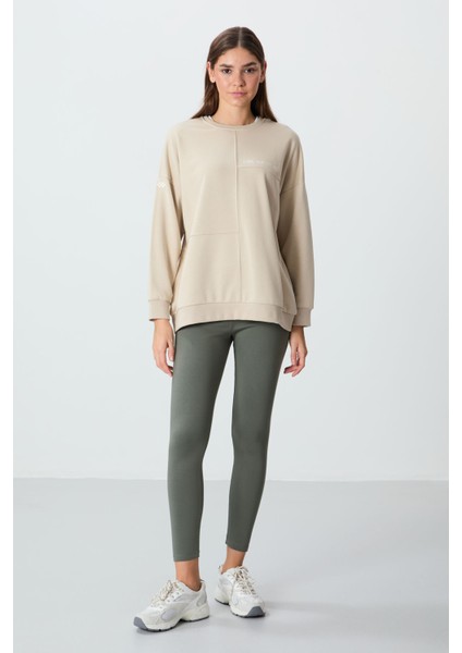 Çağla Yüksek Bel Termal Slim Fit Dar Paça Kadın Tayt - 94577