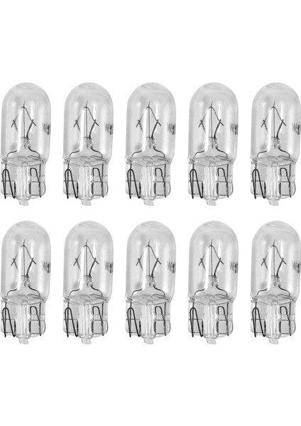 Araba T10 12V 5W 168 194 W5W Halojen Ampul Gösterim Kümesi Gösterge Gösterge Lambası Okuma Işıkları, 10 Paket Sıcak Beyaz (Yurt Dışından) fiyatları