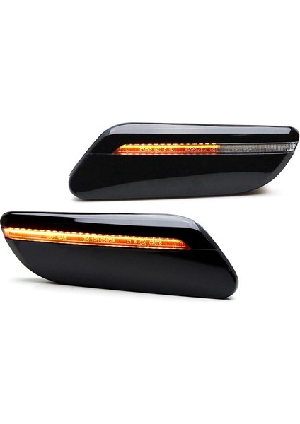 Araba Dinamik Şeffaf Lens LED Yan Işaretçi Mini Cooper F55 F56 F57 2014- Turn Sinyal Lambası 63137298347,63137298348 (Yurt Dışından)