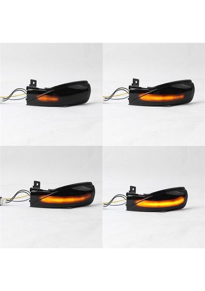 Mazda 3 Bl Için Araba LED Dinamik Yan Ayna Turn Sinyal Gösterge Lambası Mazda 6 Gh 2007-2015 Için Füme (Yurt Dışından) fiyatları