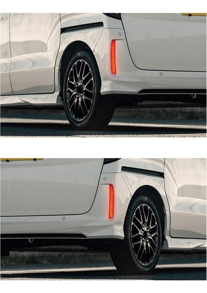 Honda Nbox 2023-2024 Araç LED Arka Tampon Işık Arka Sis Lambası Park Uyarı Işık Reflektör Tay Lambaları Beyaz (Yurt Dışından) fırsatları