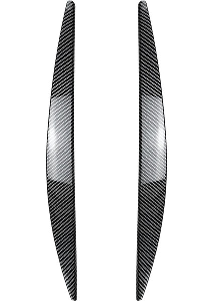 Araba Ön Far Kapağı Kafa Işık Lambası Göz Kapağı Kaş Trim Abs Skoda Octavia Mk3 2015-2017 Karbon Fiber (Yurt Dışından)