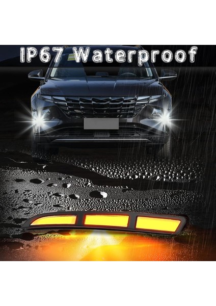 LED Hyundai Tucson Için Gündüz Koşu Işıkları 2021-2023 Drl Dinamik Dönüş Sinyal Sisi Sis Lambası Beyaz Sarı Mavi Işık (Yurt Dışından) indirimleri